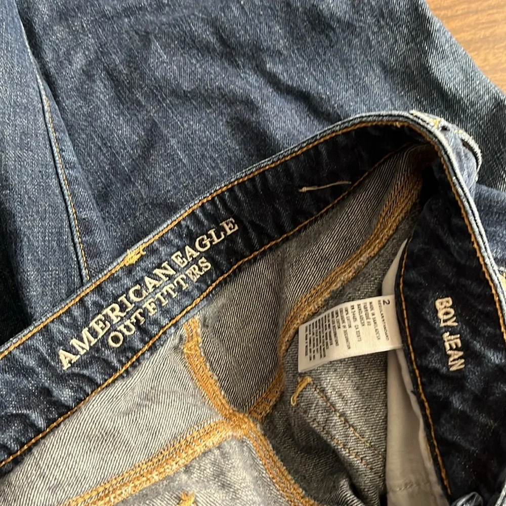 American Eagle AEO Women’s Size 2 “Boy Jean” Denim Jeans